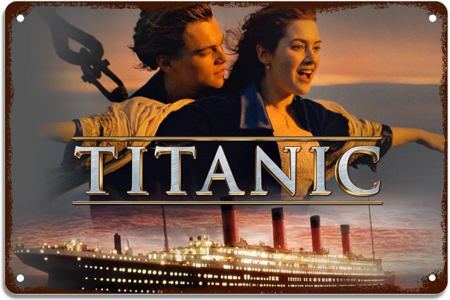 Classic Movie Poster Metal Tin Sign Titanic Posters Vintage
