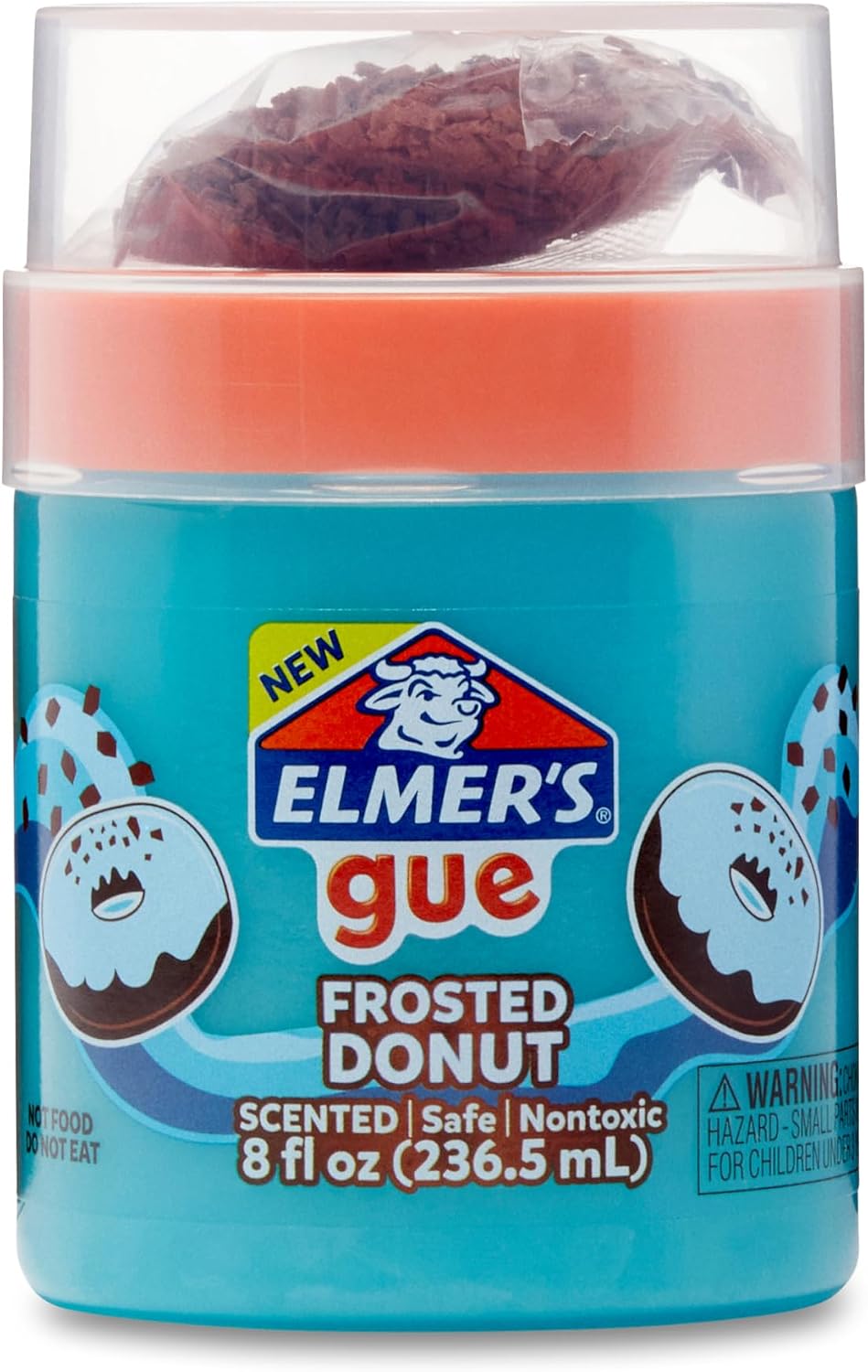 Elmer's GUE Premade, Donut Shop Variety Pack, Scented, Includes Fluffy, Glossy Blue, Slime Add-Ins, 2 Count