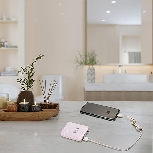 Miniatura 8 de Soporte para cargador de teléfono alimentado por batería 4AA, soporte de batería para carga de emergencia, soporte de carga USB portátil con 4