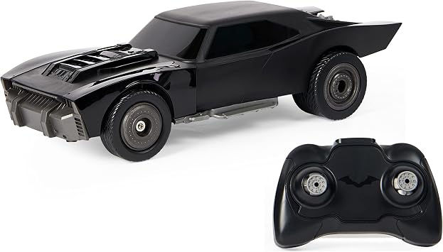 Batman DC Comics, The Batmobile Remote Control Car with Official Movie Styling, Kids Toys for Boys and Girls Ages 4 and Up