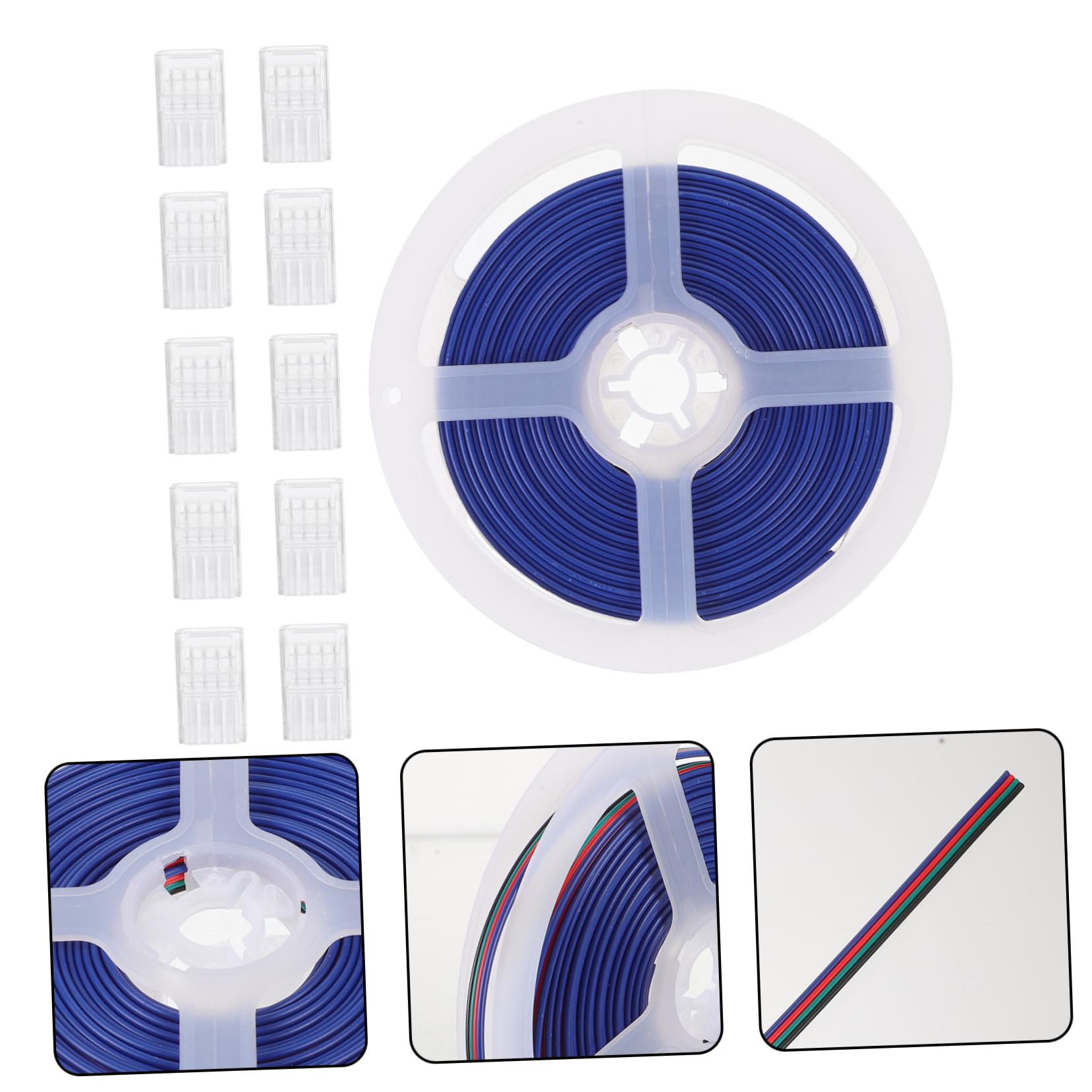 Zerodeko 30stücke Rgb Streifenverbinder Teiliges Pin Klemmen Für Rgb Lichtstreifen Lötfreie Steckverbindung Einfache Installation Für -projekte Und Flexible Anwendungen
