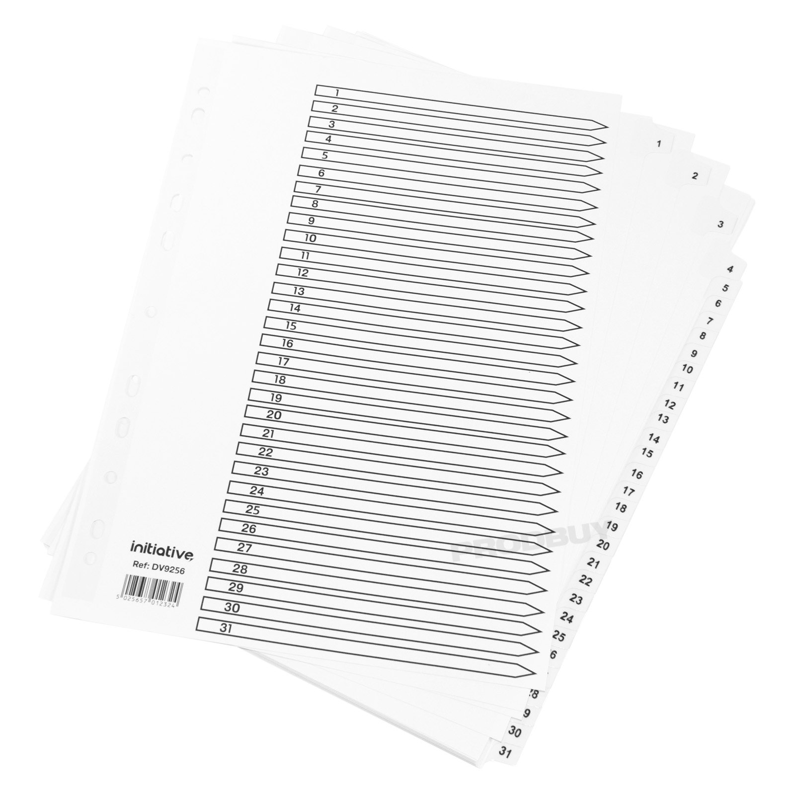 A4 File Index Template