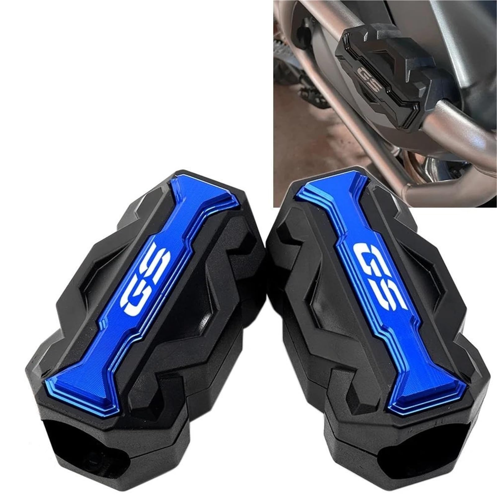 Moto Crash Bar Slider Pour Moteur Garde Pour BMW Pour R1200GS R1250GS R 1200 1250 GS ADVENTURE G310GS F750GS F850GS F 850GS Moto Moteur Garde Pare-chocs Crash Protection Bloc De Protection Pour Moto(A