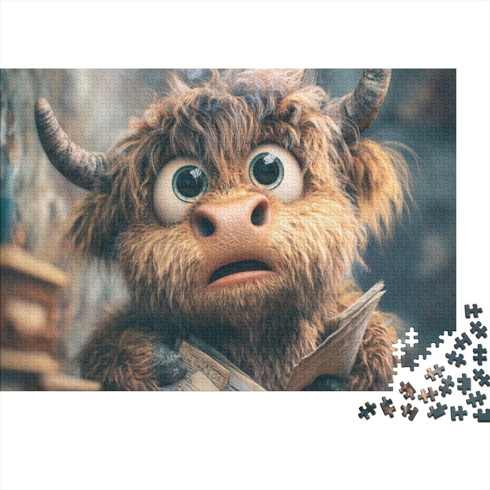 Animal Book Room Jigsaw Puzzle, 1000 Pcs For Adults