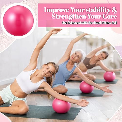 Miniatura 5 de Sotiff 20 Pcs 9 Inch Exercise Pilates Ball Therapy Core Yoga Mini Balls for Stability Barre Training Stretching Physical Posture Training Gym
