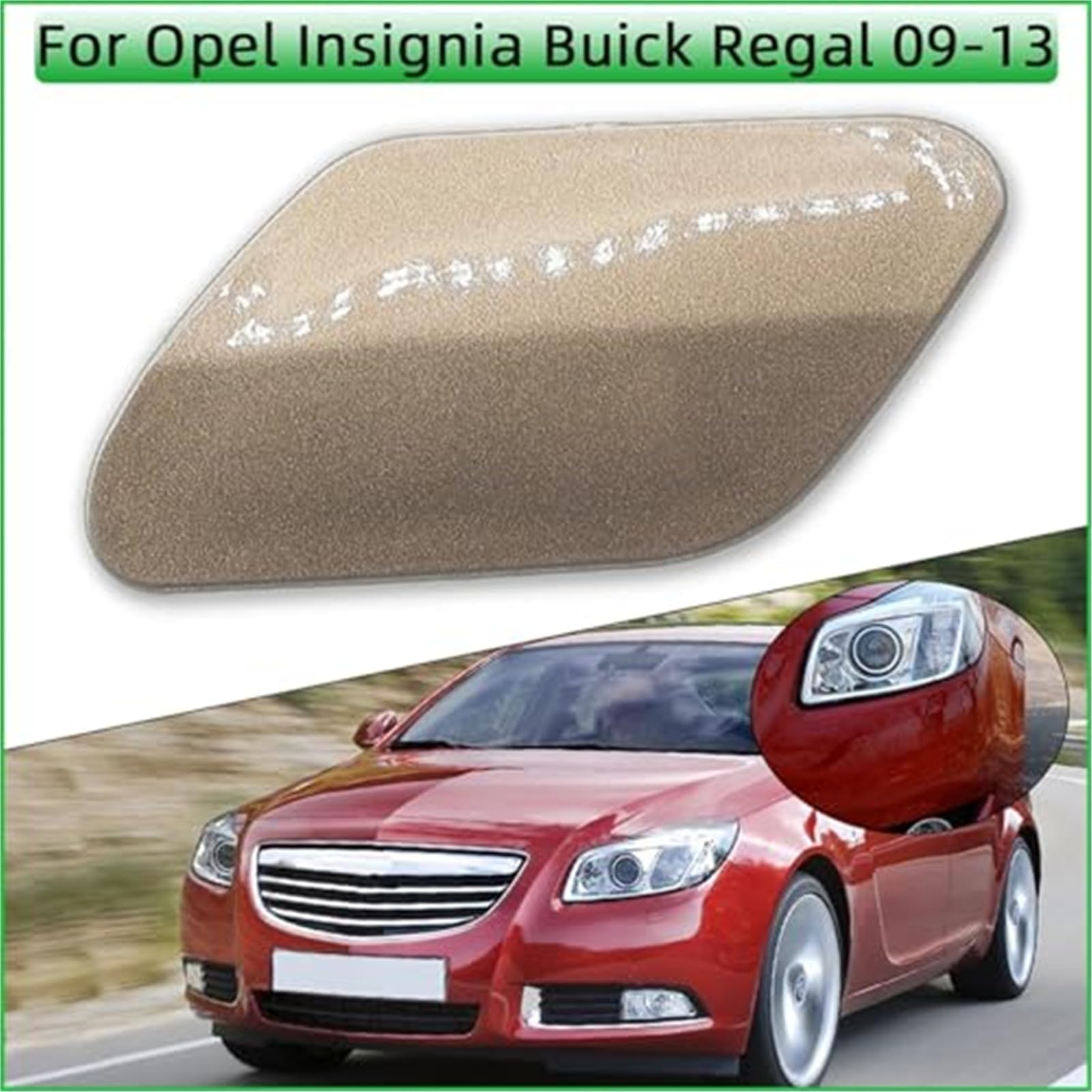 Guscio lavafari per Opel Insignia Buick Regal Copertura ugello lavafari 2009-2013 Bianco Rh