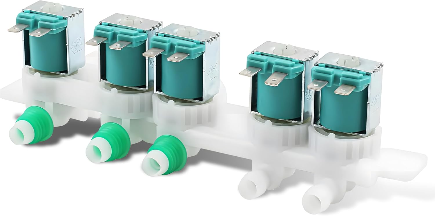 Washer Water Inlet Valve Assembly For Samsung WA48H7400AP/A2 WA48H7400AW/AA WA48H7400AW/A2 WA50F9A7DSP/A2 WA52M7750AV/A4 WA50K8600AV/A2 WA54M8750AV/A4 WA45H7200AW/A2 WA50F9A6DSW/A2