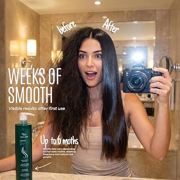 I Belli Capelli Venice Keratina Organica Keratin Hair Treatment, Straightening, Smoothing for All Hair Types (33.8 Fl Oz/1L)