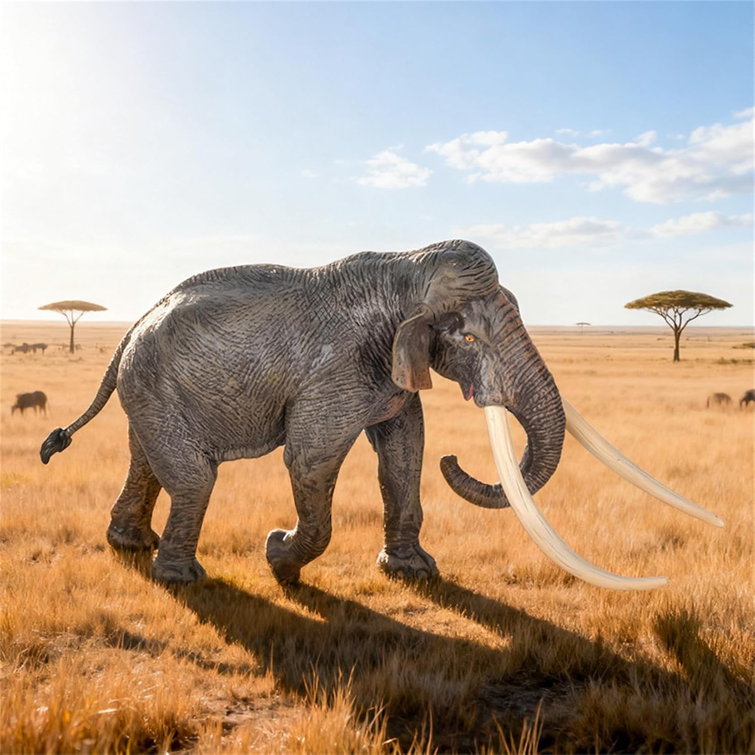 Palaeoloxodon Model Elephant Animal Figure Scene Decor Gift