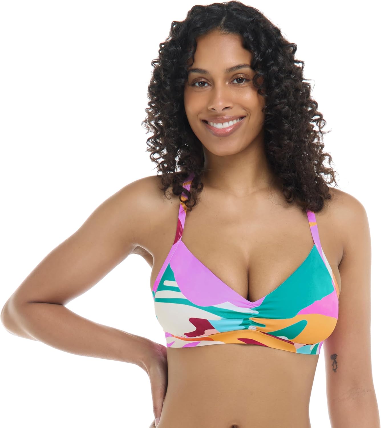 Body Glove Women's Drew Bikini Top Swimsuit with Adjustable 2-Way Back Detail