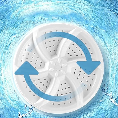 Miniatura 3 de FRONHEN Mini lavadora portátil, lavadora de turbina, mini lavadora con USB para viajes, hogar, negocios, habitación universitaria, apartamento