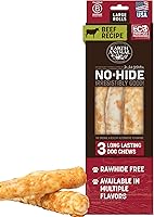 Vista 17 de Earth Animal No Hide Chews - Rollos masticables para perros grandes sin cuero crudo de larga duración, carne de res - 2