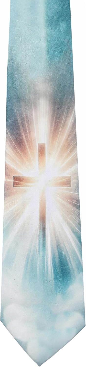 ASVP Shop Easter Mens Ties Jesus Resurrection Cross Necktie Tie Religious Neckties Christianity
