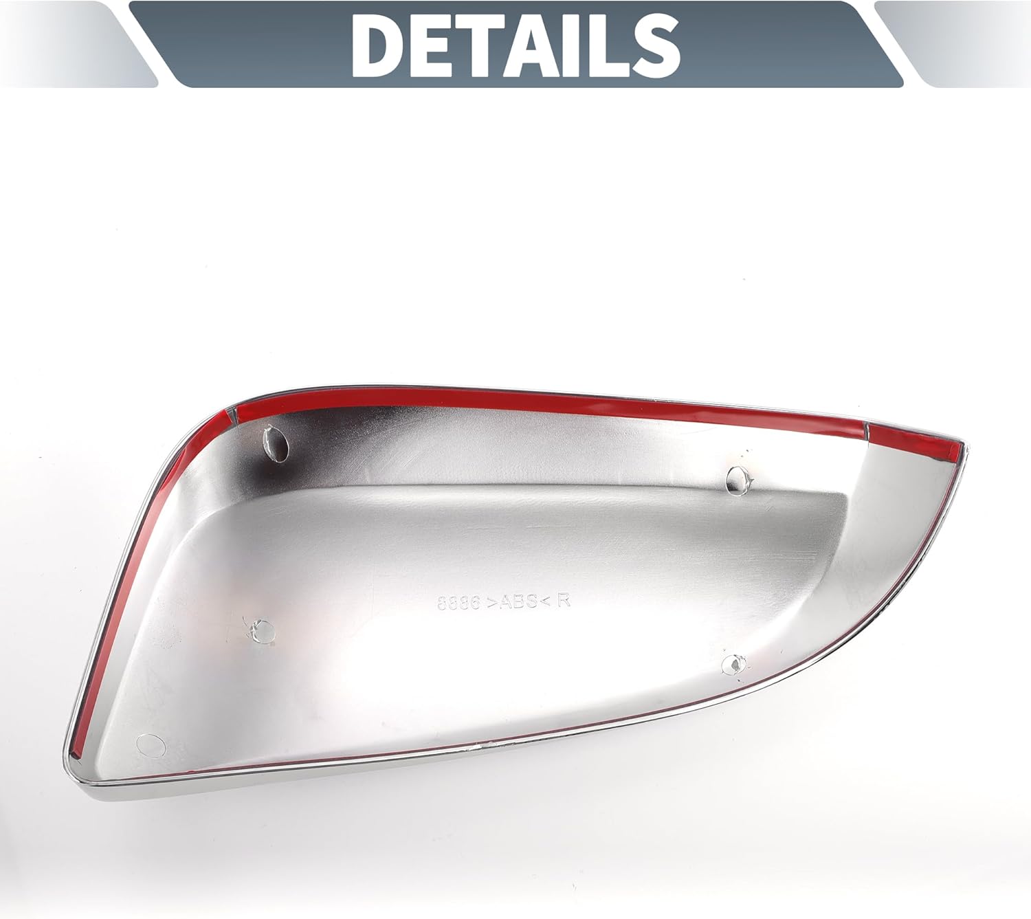 X AUTOHAUX Pair Car Rear View Driver Passenger Side Mirror Cover Cap Overlay Chrome Plated for Toyota HILUX 2015-2022 Mirror Guard Cover Exterior Decoration Trim