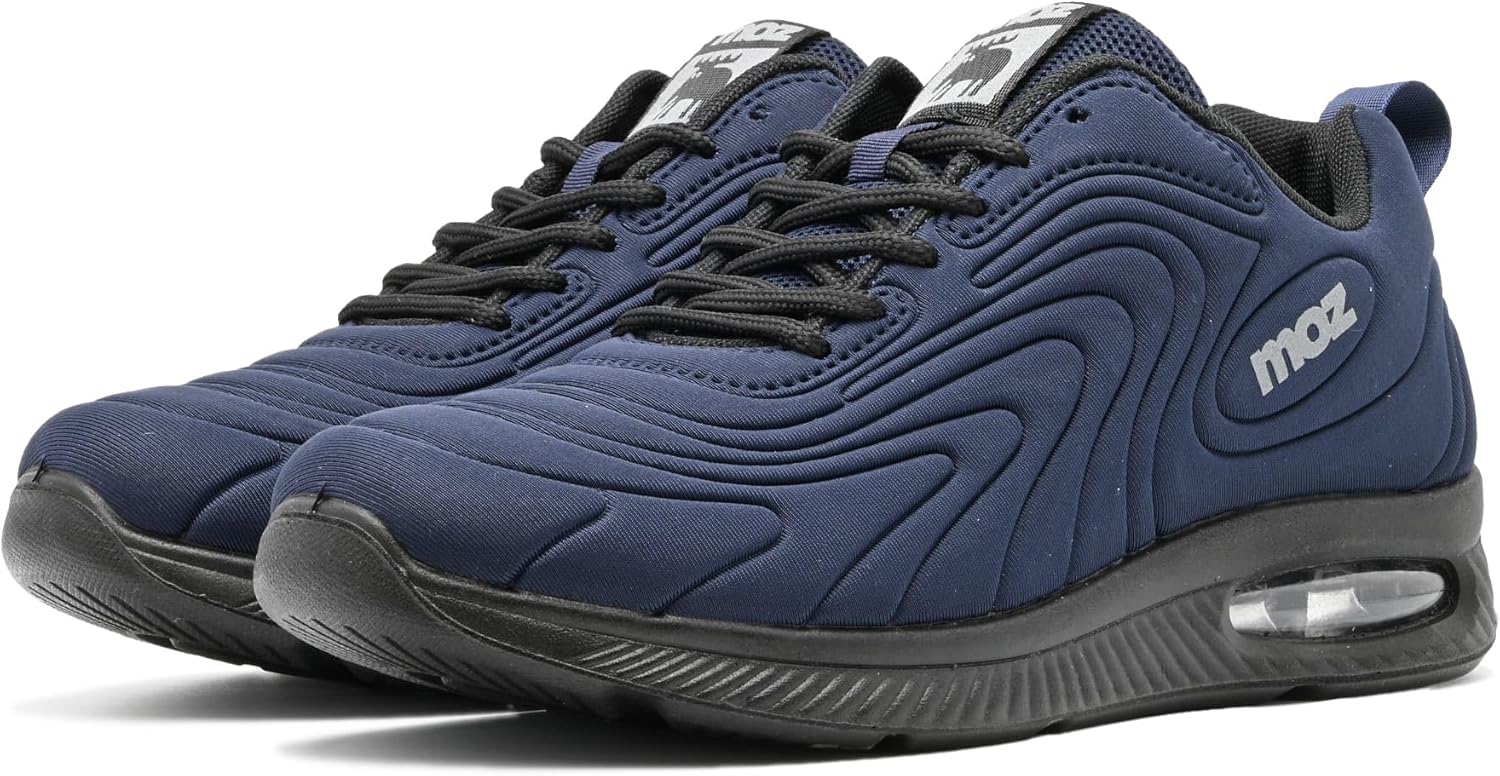 [モズ] メンズ スニーカー エアソール 衝撃緩和 ウォーキングシューズ 高屈曲 高周波加工 カップインソール 靴