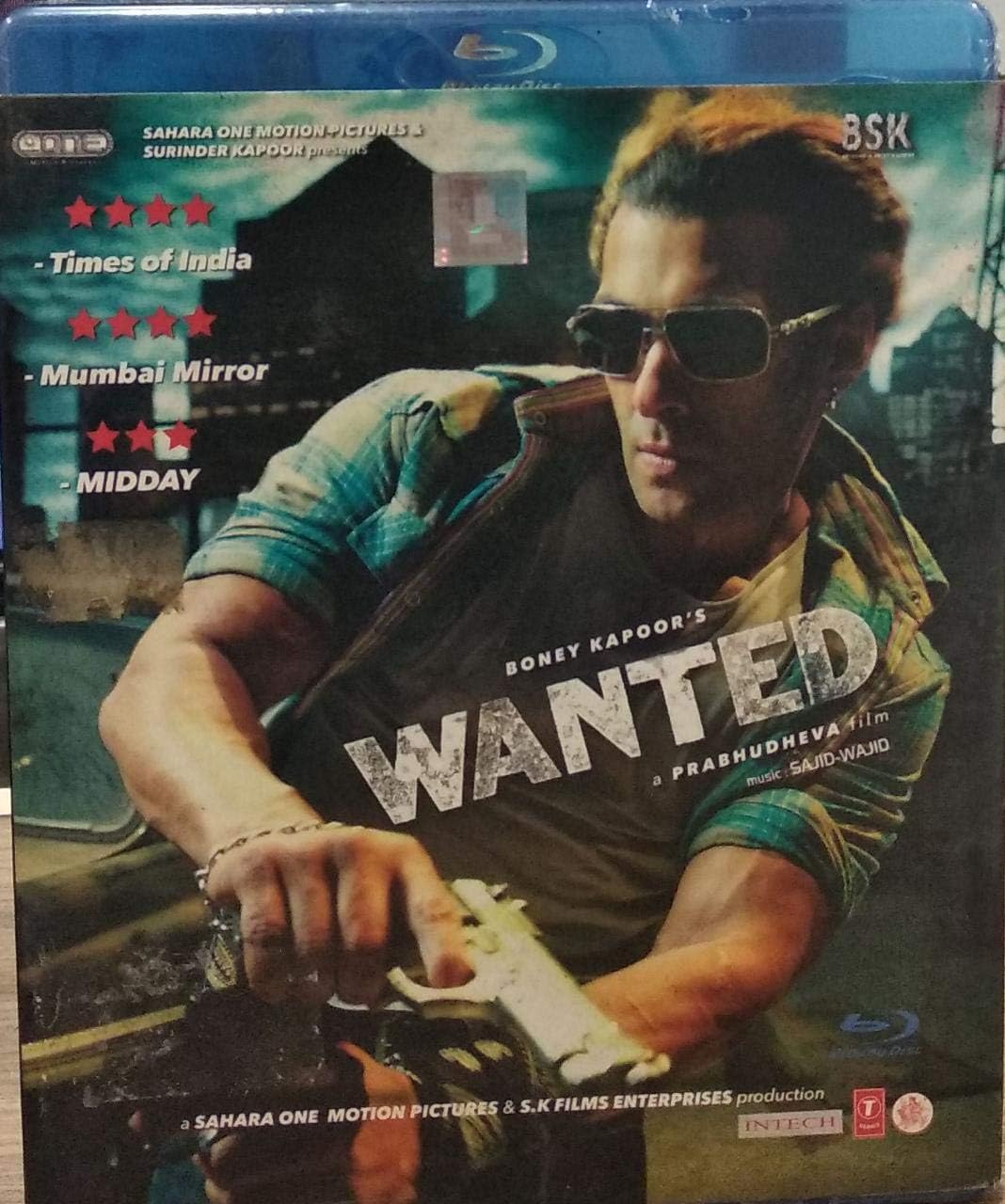 Wanted Blu-ray Boney Kapoor Prabhudheva film action indien édition salon