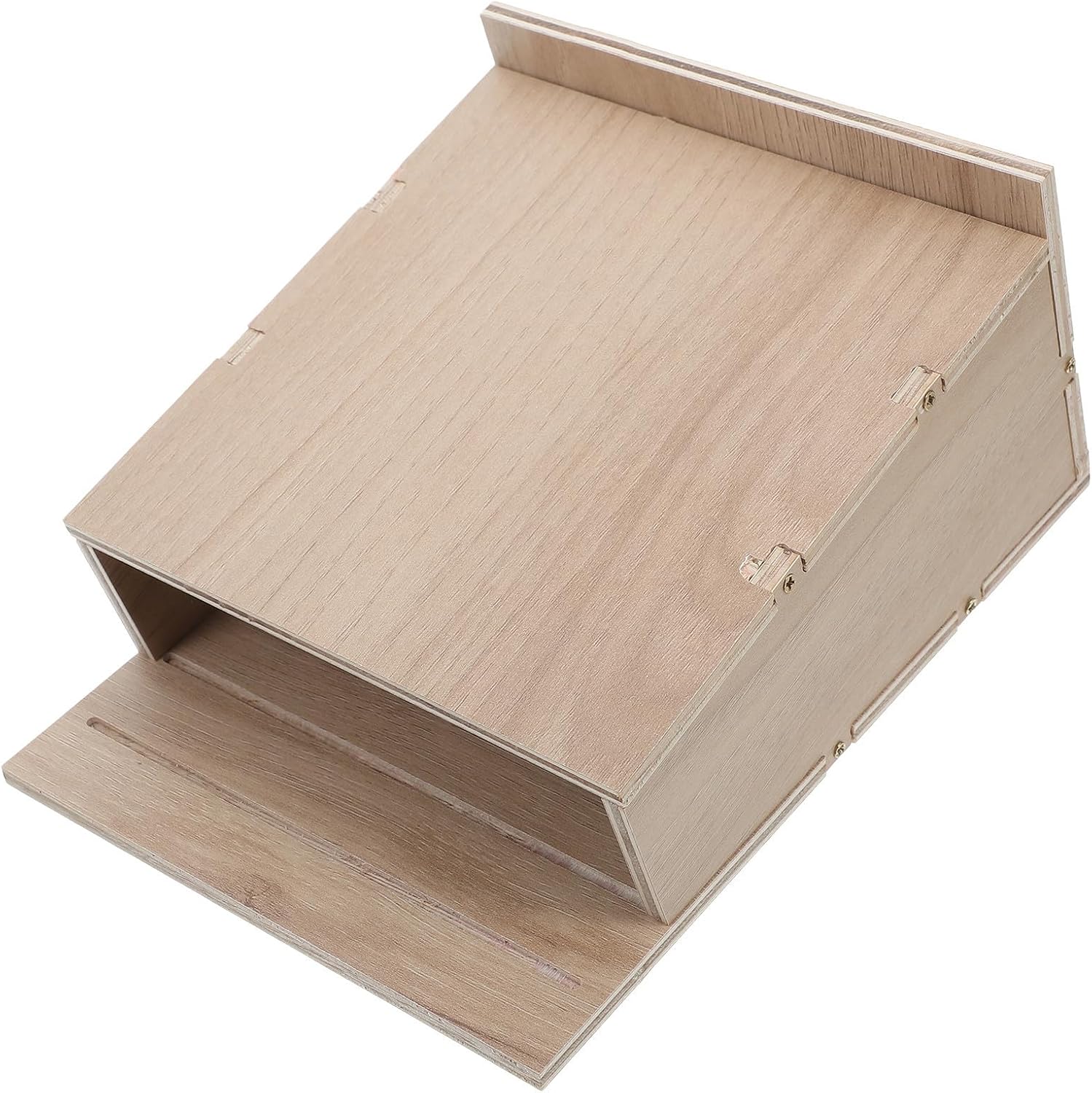 COLLBATH Single Chamber Wooden Bat House Outdoor Weatherproof Bat Box Shelter Made of Sturdy Wood with Predator Protection for Backyard Trees and Balcony