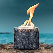 Uping Tabletop Fire Pit Bowl Bio ethanol table top fire, Long Time Burning and Smokeless Indoor Outdoor Decor Mini Fire Pit,Portable Personal Tabletop Fireplace for S'Mores Patio Balcony