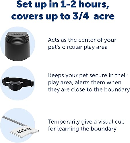 Miniatura 3 de PetSafe Stay  Play Compact Wireless Pet Fence for Dogs  Cats Waterproof  Rechargeable Receiver Collar Covers Up to 34 Acre for Pets 5 lb from Parent