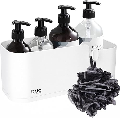 GTYCRH Organizador de ducha organizador de baño organizador de ducha adhesivo sin taladrar gran capacidad organizador de ducha de plástico para el