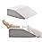 Bedluxe Leg Elevation Pillows, Leg Pillows for Sleeping, Cooling Gel Memory Foam Top, Wedge Pillow for Legs, Leg Wedges for Circulation, Swelling, After Surgery - Removable Cover (10 Inch, White/Grey)