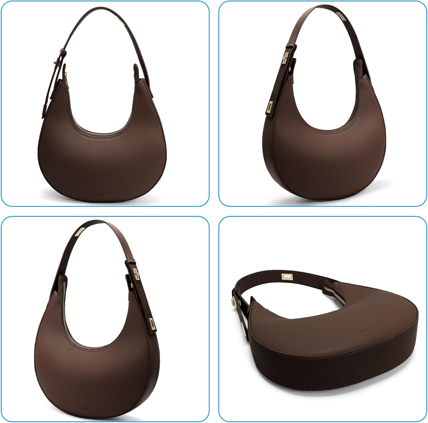 GEMIU Shoulder Bag for Women Purses for Women Crescent Shoulder Bag Hobo Handbags Purses Adjustable Strap