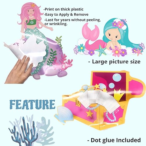 Miniatura 3 de Kit de decoración de coche para maletero o golosina, 9 piezas de decoración de Halloween, decoración de sirena para auto, garaje, arco, hogar, al