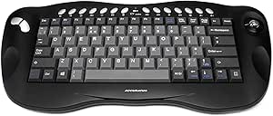 Toughball 2 - 2.4GHZ Wireless Keyboard with Optical Trackball