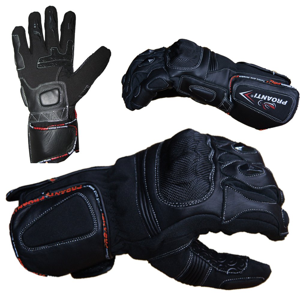 PROANTI Gants de moto d'hiver d'hiver Racing Gants de moto - M