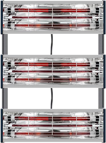 Miniatura 7 de pakowin Lámpara de secado de pintura infrarroja para hornear, lámpara secadora de pintura infrarroja de onda corta de 3000 W 110 V para sistemas de