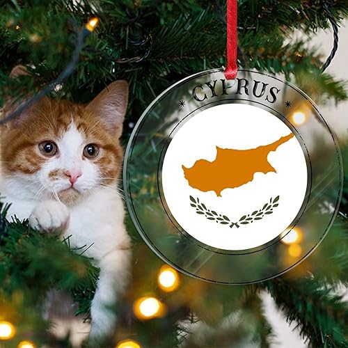 Vista 158 de Guatemala - Adornos acrílicos de Navidad, regalo de recuerdo de ciudad patriótica, adorno para árbol de Navidad, bandera nacional de Guatemala