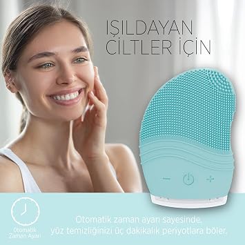 Polosmart PSC03 Sonic Vibrating Facial Cleansing Device, Turquoise 1 Pack (1 x 200 g)