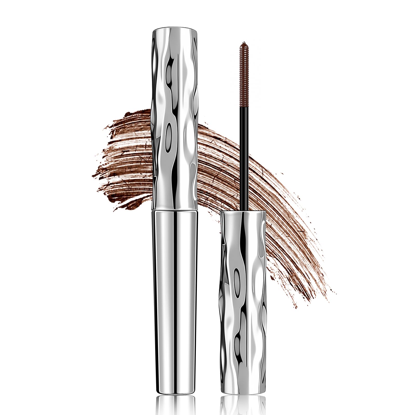 KYDA Brown Iron Wand Mascara, Lasting 5D Curling Eyelashes