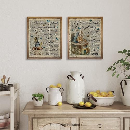 Miniatura 3 de Decoración de pared de Alicia en el país de las maravillas - Póster con citas inspiradoras de Alicia, impresión para decorar la habitación, regalo