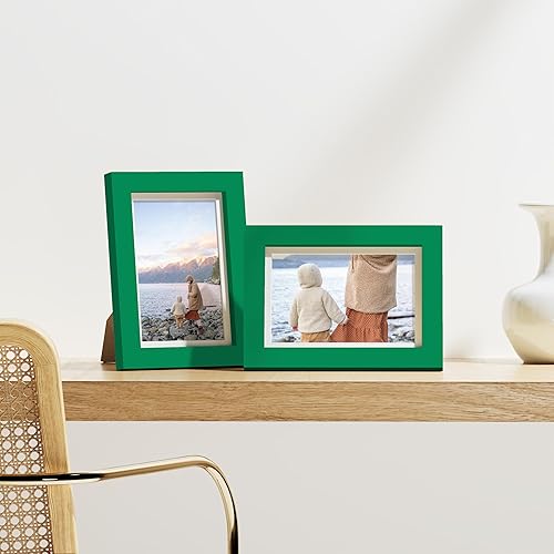 Vista 450 de Vittanly - Juego de 9 portarretratos, plexiglás resistente a rupturas, exhibe fotos de 12 x 12 pulgadas o, con paspartú, de 8 x 8 pulgadas, marcos