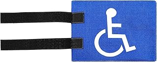 Handicap Flag for Golf Cart with Straps – Easy to Install Golf Cart Flag Holder for Seniors & Disabled (8.26"X5.9")
