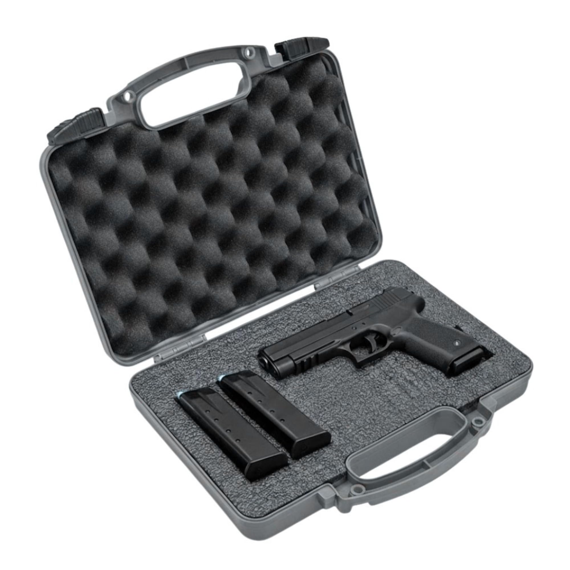 Cedar Mill Fine Firearms Usaf Gray Hard Gun Case TSA Approved, Lifelong-Durability Hand Gun Cases – DS2TeK Handgun Case w/Dual-Lock System – High Standard Case for Handguns epe waterproof foam