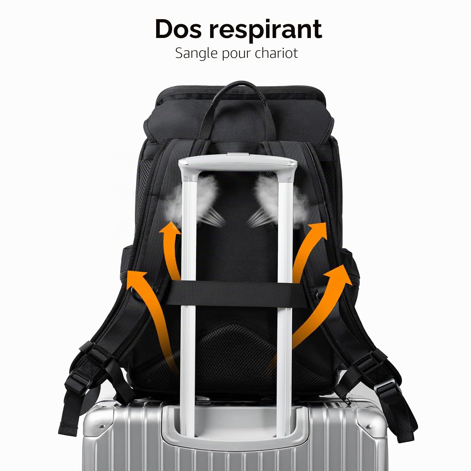 K&F CONCEPT Sac pour appareil photo pour photographes, sac de voyage pour trépied, accessoire d'objectif avec compartiment pour ordinateur portable et housse de pluie pour appareils reflex numériques