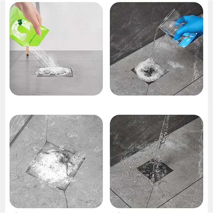 Polvo poder destapacaños 80 g para cocina baño toilette 3 pc miniatura 5