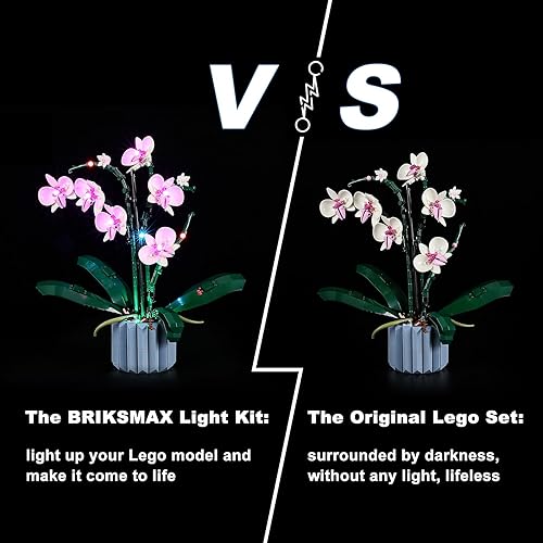 Miniatura 6 de BRIKSMAX Kit de iluminación LED para Lego Orchid 10311 - Compatible con bloques de construcción Creator Expert - Versión de interruptor de sensor de