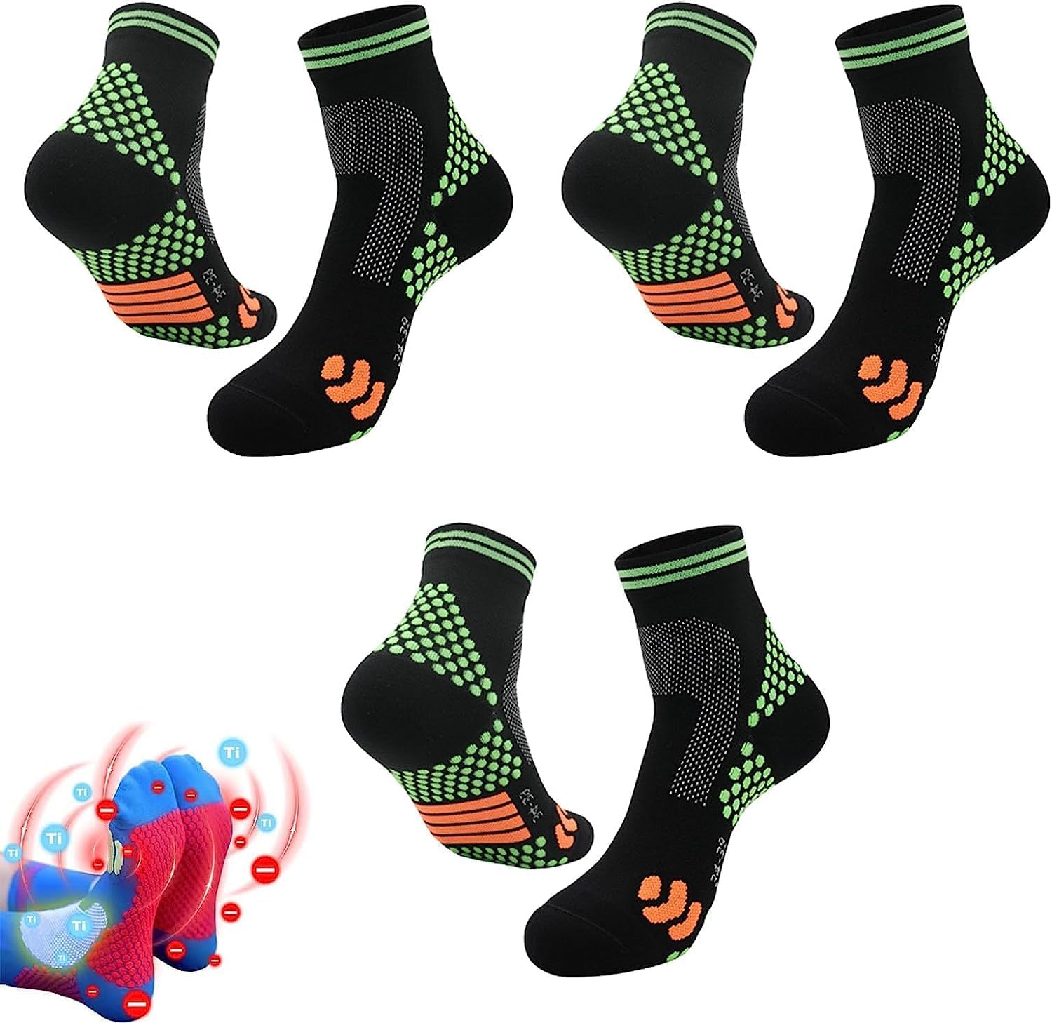 HIGHERSOCKS 2023 Upgraded Far Infrared Schorl Titanium Ion