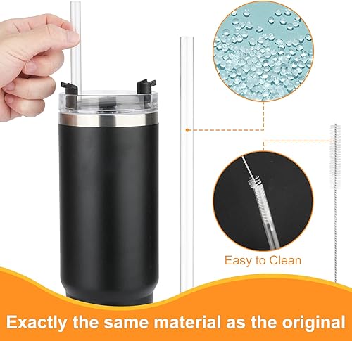 Miniatura 5 de 6 popotes de repuesto para accesorios de copa Stanley, popotes reutilizables para Stanley de 40 onzas y 30 onzas y vaso Simple Modern Trek con asa,