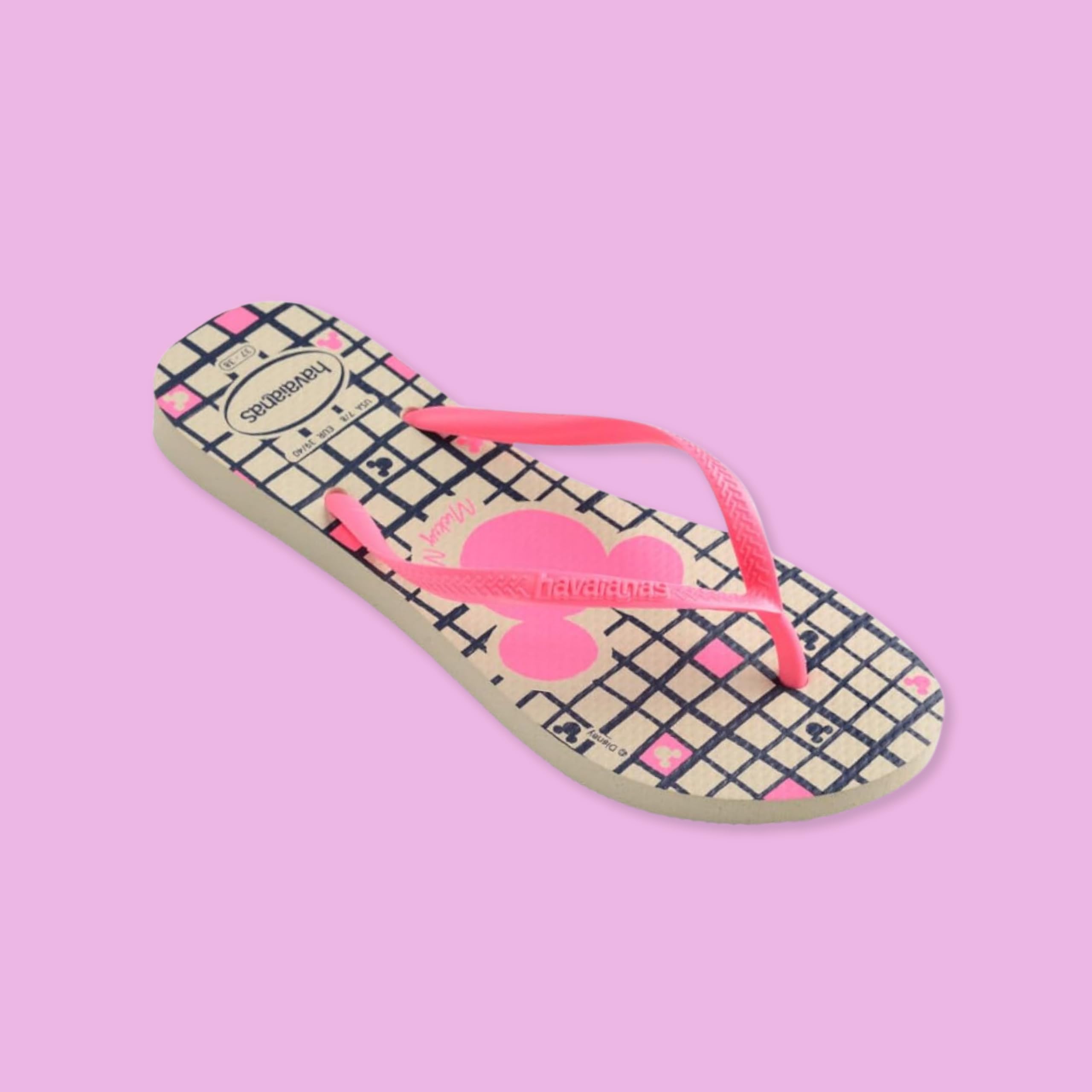 Havaianas - Slim Disney Stylish, Infradito Comode, Leggere E Alla Moda, Con Disegni Disney, Cinghie Sottili E Suola Antiscivolo, Donna