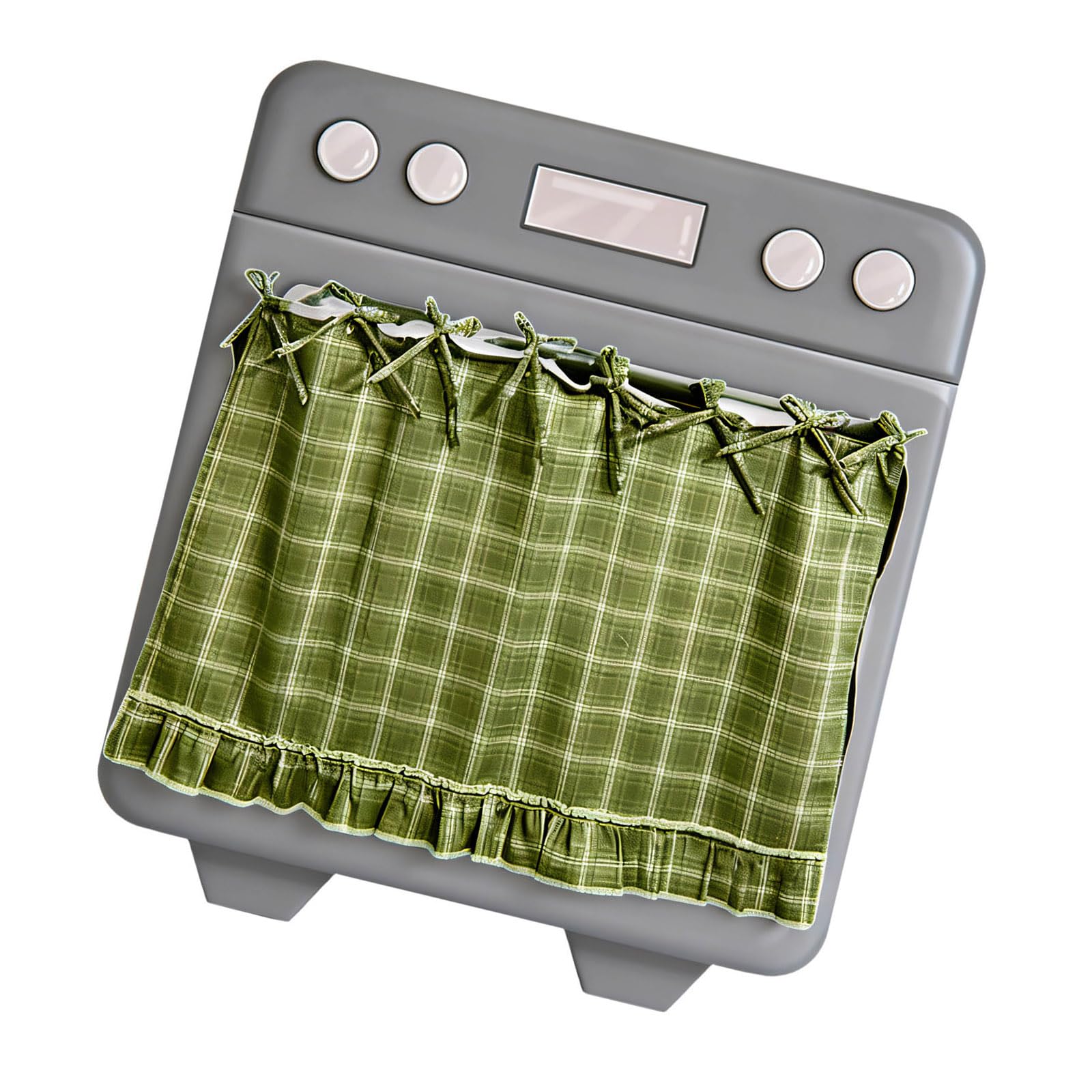 Msioytog Beautifully Craft Farmhouse Oven Skirt Curtain Offering Aesthetic Appeal and Functional Coverage Elegant Cabinet Drape
