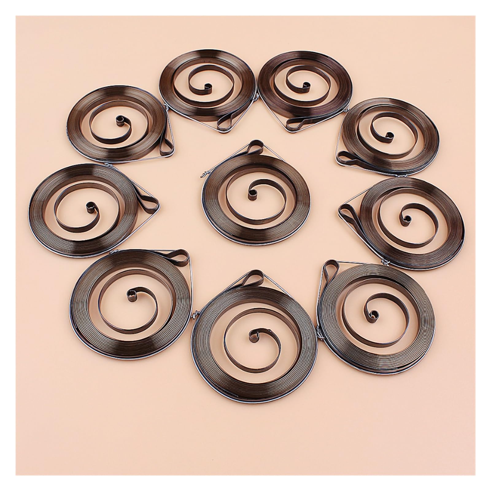 10pcs Chainsaw 2500 25cc Starter Spring for Zenoah Komatsu G2500 2-Stroke Small ​Chain Saws Replcemen