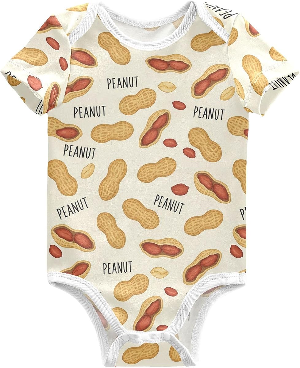 Baby Boys Girls One Piece Rompers Cotton Short Sleeve Bodysuit Newborn Infant Clothes Outfits for 0-24 Month