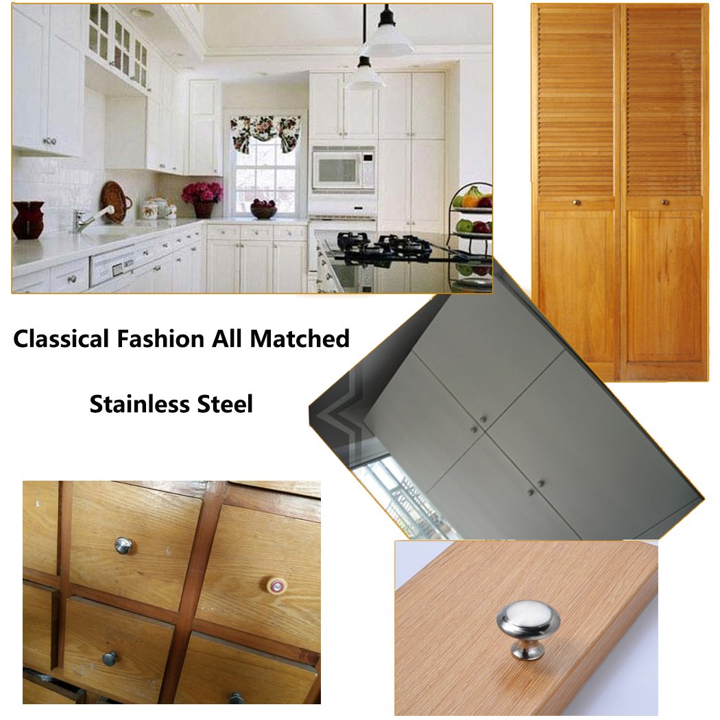 Pomello moderno per cassetti mobili armadi cucine acciaio satinato - cod. 659/2