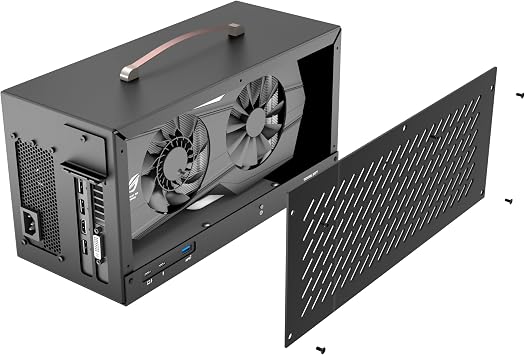 TREBLEET 80Gbps eGPU Enclosure Compatible with Thunderbolt 5 & USB4 v2, Built-in 600W SFX PSU, 140W PD Charging, JH9480 Controller, Aluminum GPU Dock for Windows & Intel Mac, Supports Daisy Chain