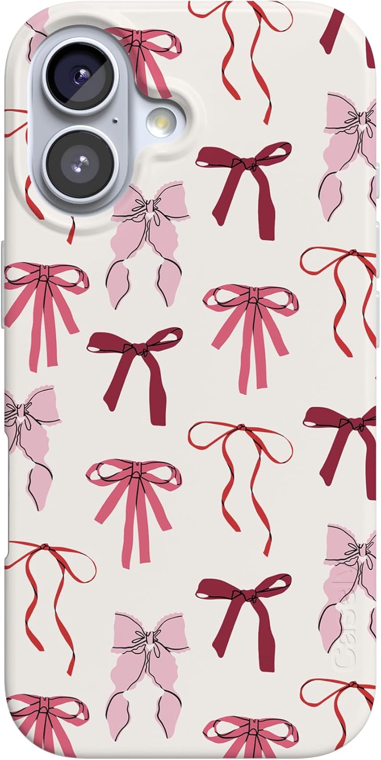 Casely iPhone 17 Case | Lover Girlie | Pink Bows | Compatible with MagSafe | Classic Ultra Slim Design