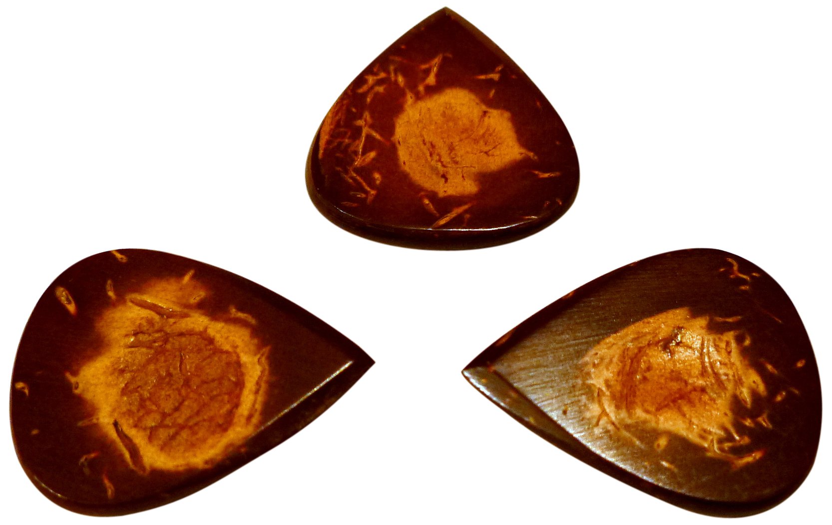 US Blues P3-JZCO Jazz Exotics Coconut Guitar Picks